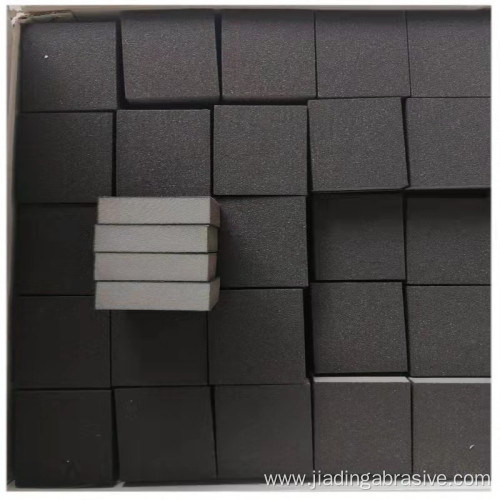 Customized abrasive sponge sanding block for fine polishing